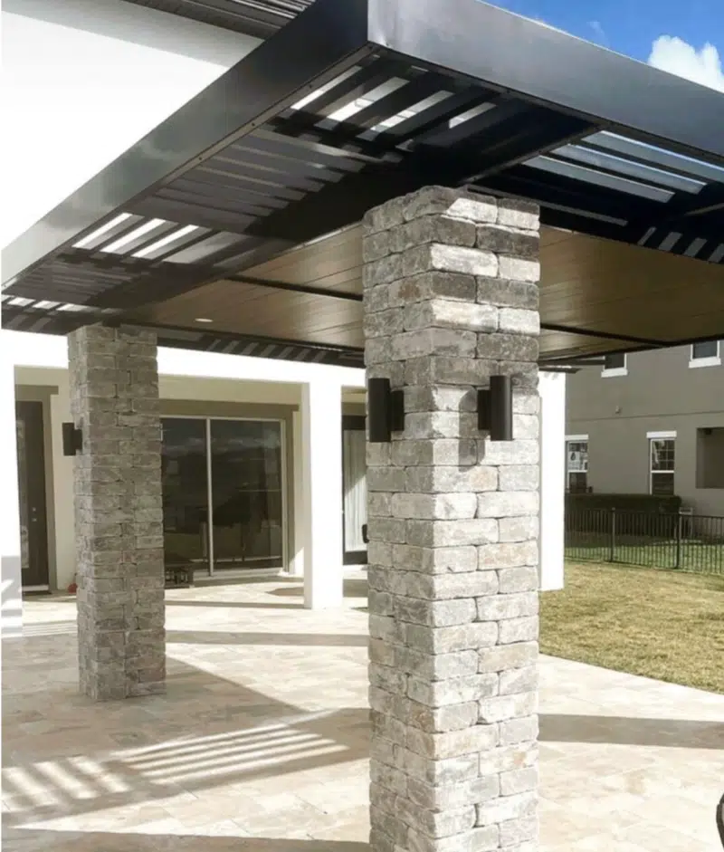 aluminum pergola
