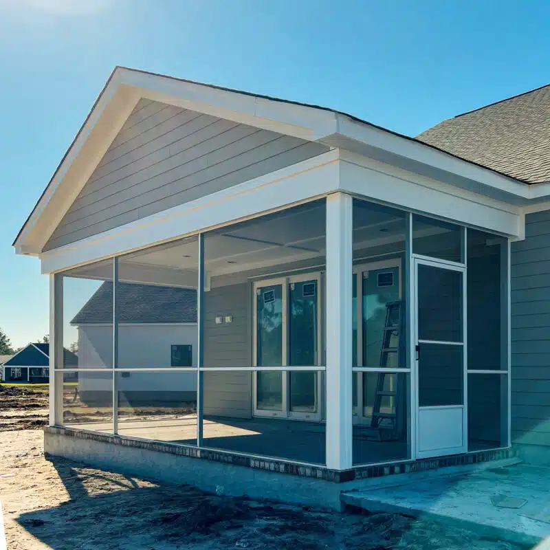 screen porche instalation